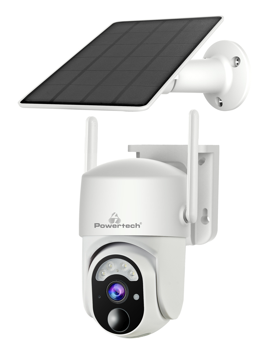 POWERTECH smart ηλιακή κάμερα PT-1177, 4MP, WiFi, SD, PTZ, IP65 -κωδικός PT-1177