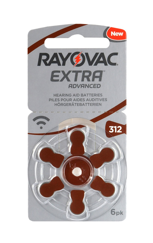 RAYOVAC μπαταρίες ακουστικών βαρηκοΐας 312MF, mercury free, 1.4V, 6τμχ -κωδικός 312MF