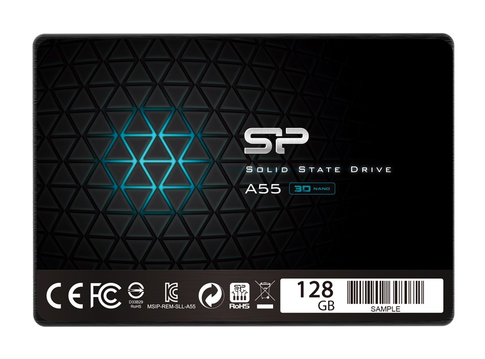 SILICON POWER SSD A55 128GB, 2.5", SATA III, 550-420MB/s 7mm, TLC -κωδικός SP128GBSS3A55S25