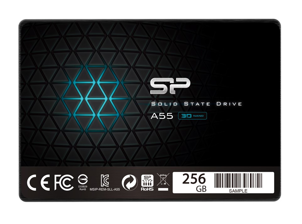 SILICON POWER SSD A55 256GB, 2.5", SATA III, 550-450MB/s 7mm, TLC -κωδικός SP256GBSS3A55S25