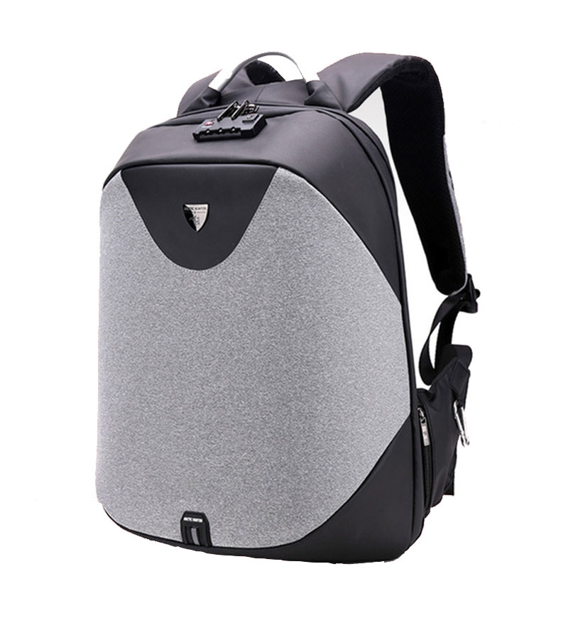 ARCTIC HUNTER τσάντα πλάτης B00208-DG με θήκη laptop 15.6", γκρι -κωδικός B00208-DG
