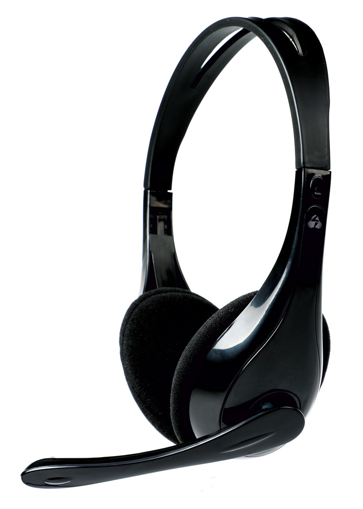 POWERTECH Headphones με μικρόφωνο PT-734 105dB, 40mm, 3.5mm, 1.8m, μαύρο -κωδικός PT-734