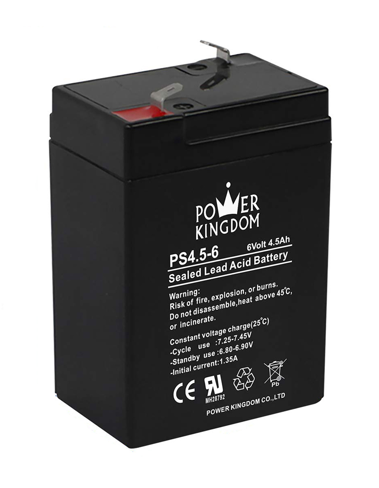 POWER KINGDOM μπαταρία μολύβδου PS4.5-6, 6V 4.5Ah -κωδικός PS4.5-6