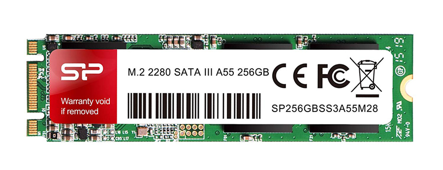 SILICON POWER SSD A55, 256GB, M.2 2280, SATA III, 560-530MB/s -κωδικός SP256GBSS3A55M28