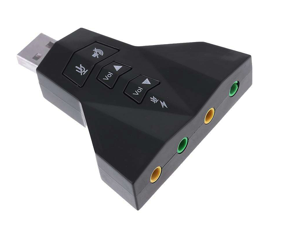 POWERTECH κάρτα ήχου USB CAB-U037, 7.1CH, έξοδος μικρόφωνου & ακουστικού -κωδικός CAB-U037
