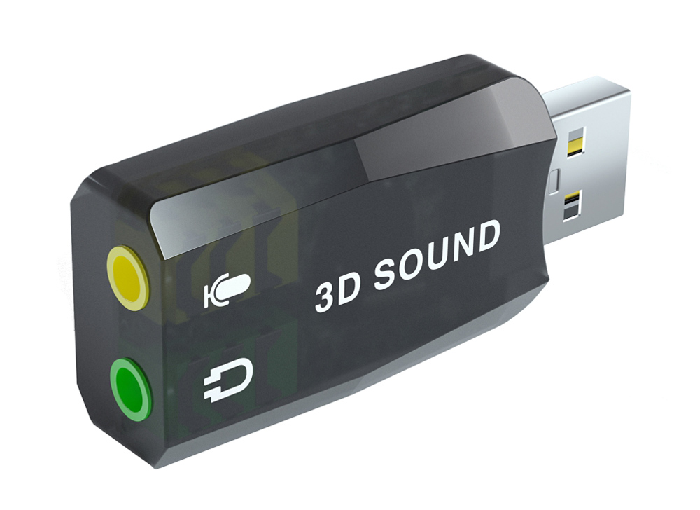 POWERTECH κάρτα ήχου USB CAB-U036, 5.1CH, έξοδος μικροφώνου & ακουστικού -κωδικός CAB-U036