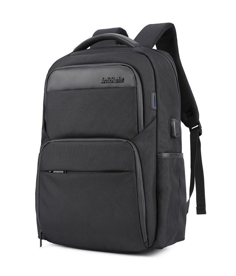 ARCTIC HUNTER τσάντα πλάτης B00113C-BK με θήκη laptop 15.6", USB, μαύρη -κωδικός B00113C-BK