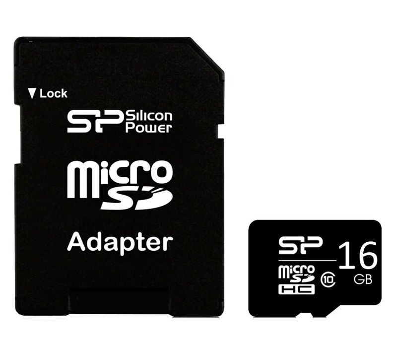 SILICON POWER κάρτα μνήμης 16GB micro SDHC, Class 10 -κωδικός SP016GBSTH010V10SP