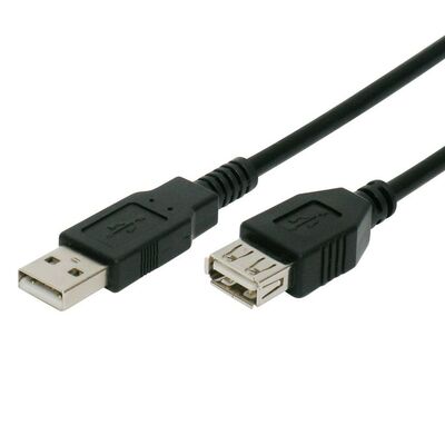 POWERTECH καλώδιο προέκτασης USB CAB-U013, 480Mbps, 5m, μαύρο