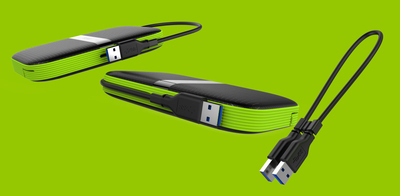 SILICON POWER εξωτερικός HDD Armor A60, 2TB, USB 3.2, πράσινος