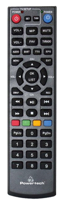 POWERTECH ψηφιακός δέκτης PT-779, MPEG4, DVB-T2, H.265, RJ45