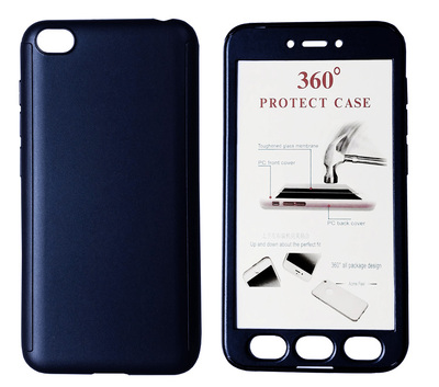 POWERTECH Θήκη Body 360° με Tempered Glass για Xiaomi Redmi Go, μπλε