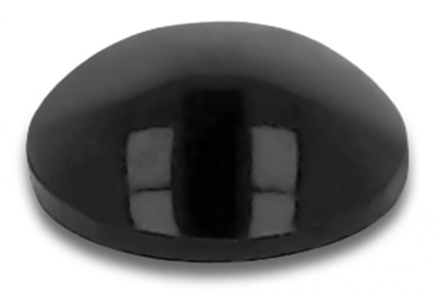 DELOCK Αυτοκόλλητη βάση προστασίας 18309, 3Μ, 10x3mm, μαύρη, 50τμχ