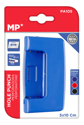 MP διακορευτής PA105-BL, 5 x 10cm, 2 τρύπες, μπλε