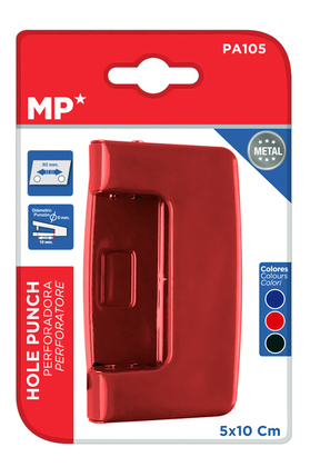 MP διακορευτής PA105-RD, 5 x 10cm, 2 τρύπες, κόκκινος