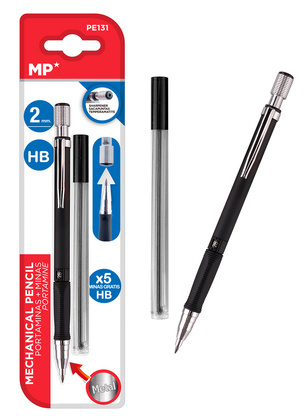 MP Mηχανικό μολύβι PE131, HB, 5x ανταλλακτικά, 2mm
