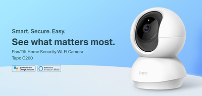 TP-LINK smart camera Tapo-C200 Full HD, Pan/Tilt, two-way audio, Ver. 1