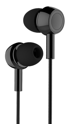 USAMS earphones με μικρόφωνο EP-12, 3.5mm σύνδεση, Φ10mm, 1.2m, μαύρα