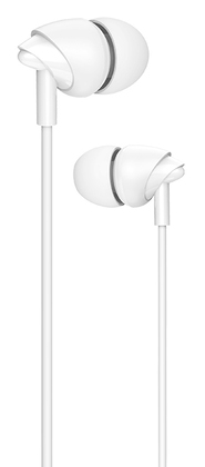 USAMS earphones με μικρόφωνο EP-39, 3.5mm σύνδεση, Φ10mm, 1.2m, λευκά