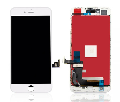 TW INCELL LCD για iPhone 7 Plus, camera-sensor ring, earmesh, λευκή