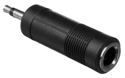 POWERTECH αντάπτορας mono 3.5mm σε 6.35mm CAB-J023, μαύρος, 5τμχ