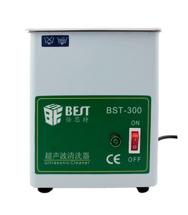 BEST Ultrasonic Cleaner BST-300, Stainless Steel, 50W
