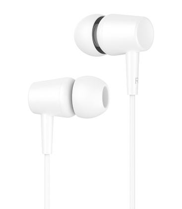 CELEBRAT earphones με μικρόφωνο G13, 3.5mm σύνδεση, Φ10mm, 1.2m, λευκό