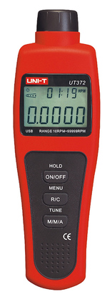 UNI-T ταχόμετρο UT372, με οθόνη LCD, USB