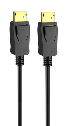 POWERTECH καλώδιο DisplayPort 1.2 CAB-DP045, 4K/60Hz, copper, 2m, μαύρο