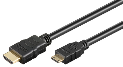 GOOBAY καλώδιο HDMI σε HDMI Mini 31931 με Ethernet, 4K/30Hz, 1.5m, μαύρο