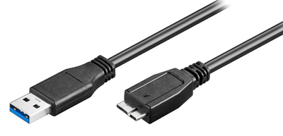 POWERTECH καλώδιο USB σε Micro B USB CAB-U142, 5Gbps, 0.5m, μαύρο