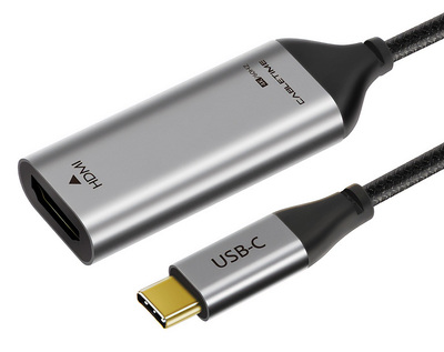 CABLETIME αντάπτορας USB-C σε HDMI CT-CMHDFN1, 4K/60Hz, 0.15m, μαύρος