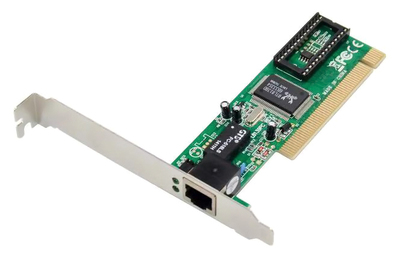 POWERTECH κάρτα επέκτασης PCI σε 1x RJ45 ST701, RTL8139D, 10/100Mbps