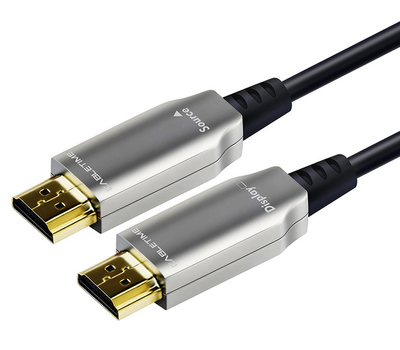 CABLETIME καλώδιο HDMI 2.0 CT-HE2GFIBER AOC, 4K/60Hz 18Gbps, 100m, μαύρο