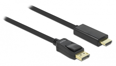 DELOCK καλώδιο DisplayPort σε HDMI 82587, passive, 1080p/60Hz, 2m, μαύρο