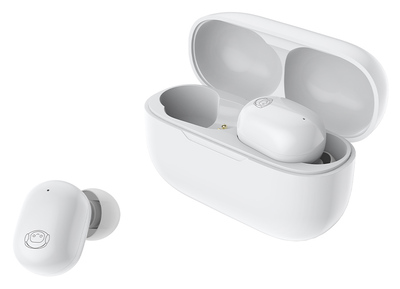 CELEBRAT earphones με θήκη φόρτισης W7, True Wireless, Φ6mm, λευκά