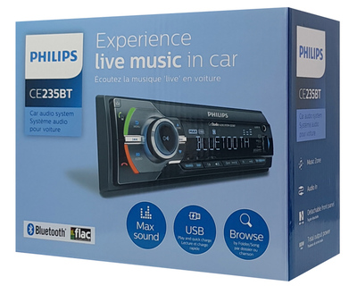 PHILIPS ηχοσύστημα αυτοκινήτου CE235BT-05, Bluetooth/FM/AUX/SD/USB