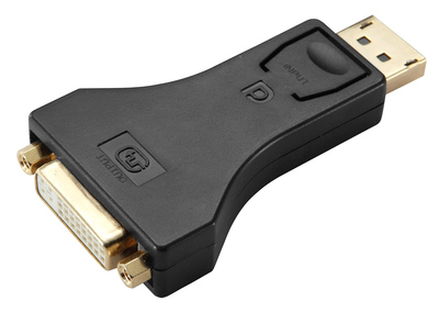 POWERTECH αντάπτορας DisplayPort σε DVI CAB-DP063, Passive, 4K, μαύρος