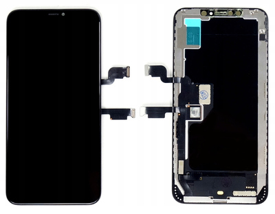 TW INCELL LCD για iPhone XS Max, camera-sensor ring, earmesh, μαύρη