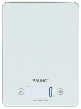 BRUNO ψηφιακή ζυγαριά κουζίνας BRN-0061, έως 5kg, λευκή