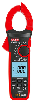 UNI-T πολύμετρο & αμπεροτσιμπίδα UT206B, 1000A AC, NCV, True RMS