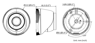 HIKVISION HIWATCH IP κάμερα HWI-T240H, POE, 2.8mm, 4MP, IP67