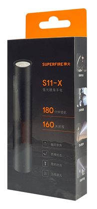 SUPFIRE φορητός φακός S11-X, 2W, 200Lm, 1500mAh