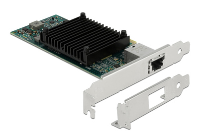 DELOCK κάρτα επέκτασης PCIe x8 σε RJ45, 10 Gbps, low profile