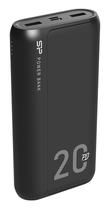 SILICON POWER power bank QS15, 20000mAh, 2x USB & USB Type-C, 3A, μαύρο