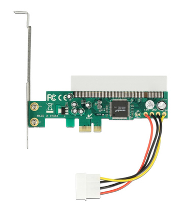 DELOCK κάρτα επέκτασης PCI Express σε PCI 32 Bit 5V 90062, Asmedia chip