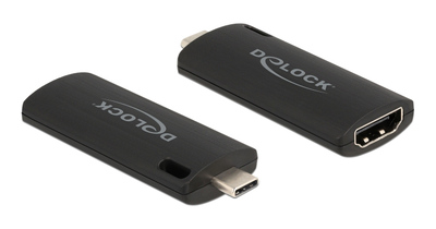 DELOCK video capture 88309, HDMI/USB-C σύνδεση, 4K/30Hz, μαύρο
