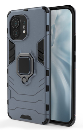 POWERTECH Θήκη Ring Armor MOB-1712 για Xiaomi Mi 11, μπλε