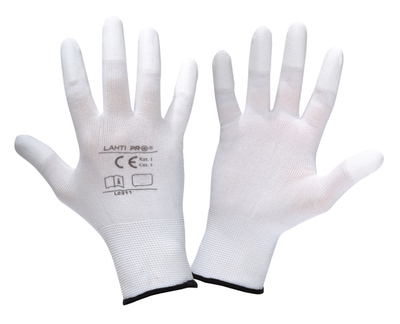 LAHTI PRO γάντια εργασίας L2311, λεπτά, 9/L, λευκά
