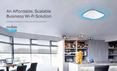TP-LINK ασύρματο access point EAP115, 300Mbps, οροφής, Ver. 4.0